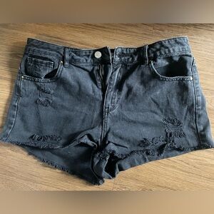 Black PacSun Denim Festival Shorts, size 28